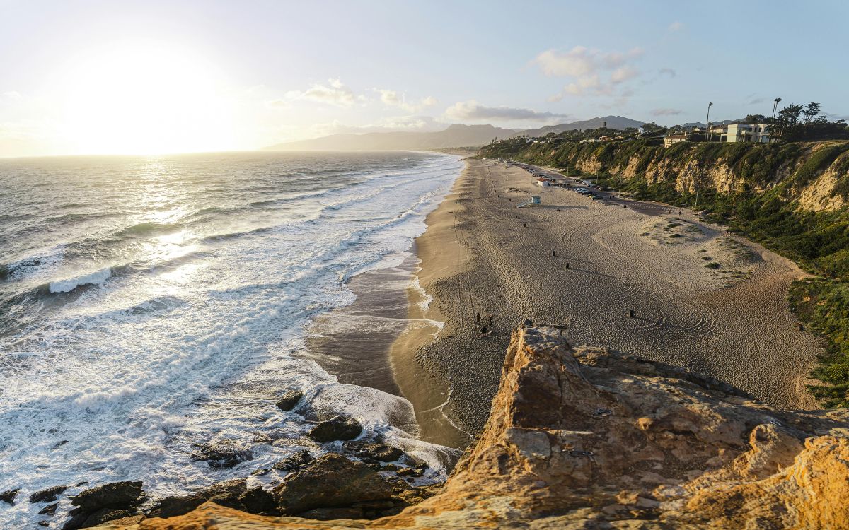 A beach in Malibu
